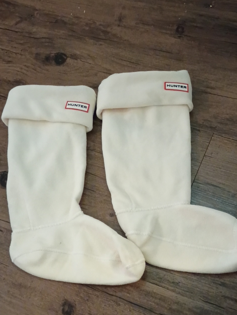 Hunter Cream Plush Boot Sock Liners F(5-7)